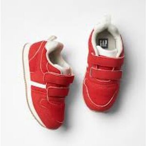 Red Gap Baby Retro Mixed Fabric Trainers